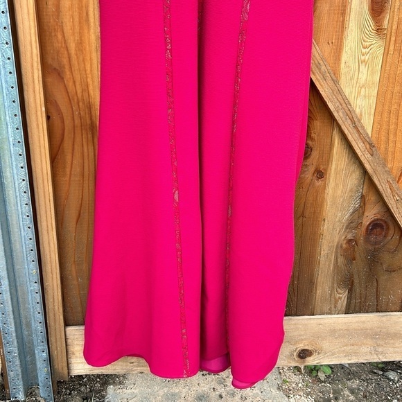 BCBGMAXAZRIA Alesia Nude Tulle Insert Gown Maxi Length Prom or Formal Sz 4 - Picture 3 of 11